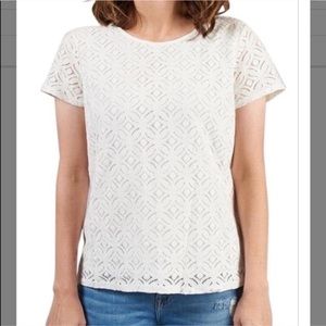 Short sleeve white blouse